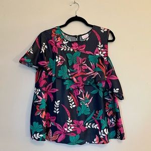 Isabel Short Sleeve Cold Shoulder Blouse